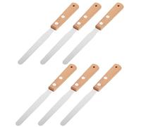 DOITOOL 6 Pièces Clay Fettling Knives With Wooden Handles Stainless Steel Pottery Sculpting Tools For Polymer Clay Ceramic Carving Trimming And Detailed Sculpture Crafting
