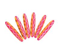DOITOOL 6 Pièces Fancy Cartoon Hot Dog Ballpoint Pens Smooth Ink Writing Tools For Students Back To School Supplies Cute And Funny Desk Accessories