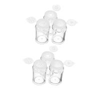 DOITOOL 6 Pièces libre mini pot de poudre libre mini bouteille de poudre libre œil bouteille de poudre rechargeable support de poudre libre remplissage échantillon outil