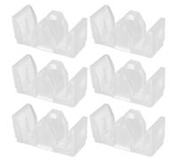 DOITOOL 6 pièces Lot de Butées Anti-collision pour Porte Coulissante Verre Salle Bain Patins de Protection avec Vis Guide Bas pour Porte Installation Facile et Design Moderne