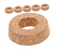 DOITOOL 6 Pièces Lot de Couvercles Liège avec Trou pour Vase Verre Transparent Couvercles Hydroponiques pour Plantes Propagation et Décoration Moderne Adaptés Aux Petits Espaces et