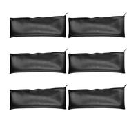 DOITOOL 6 Pièces Paquet de Rangement pour Microphone Noir en Pu Fermeture Éclair, Étui Portable et Anti-poussière pour Performances et Interviews en Extérieur