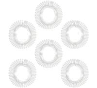 DOITOOL 6 Pièces Peigne Invisible pour Cheveux Cassants avec Prise Flexible en Plastique Circulaire, Profil Ultra-fin, pour Réunions Importantes et Étude
