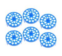 DOITOOL 6 Pièces Support Rond en Plastique Rangement Pratique Résistant à Corrosion Chimique 26 Trous pour Tubes à Essai pour Tubes à Centrifuger en Laboratoire de Chimie