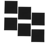 DOITOOL 6 Pièces Tampon D'isolation Thermique Ignifuge Tampon Adhésif Coussinets Anti-vibration Coussinets D'isolation Coussins Isolants Antidérapants Tapis Isolant Noir Mousse