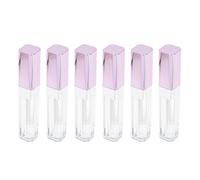 DOITOOL 6 Pièces Tube à Mascara Vide pour Cils 5,5ml en Abs Pourpre Applicateur, Rechargeable, pour Maquillage des Yeux Cils