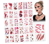DOITOOL 60 Feuilles Autocollants D'halloween en Pvc et Papier, Effet Réaliste