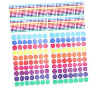 DOITOOL 60 feuilles Étiquettes Rondes Colorées Autocollantes Pastilles Adhésives pour Organisation Bureau École et Maison Couleurs Étiquettes par Feuille Autocollants Polyvalents pour
