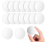 DOITOOL 60 Pièces de Petits Miroirs Ronds Surface Claire et Réfléchissante pour Décoration Autocollants en Acrylique Argenté et Création Artisanale