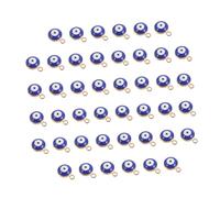 DOITOOL 60 Pièces Pendentif pour les yeux du diable charmes de bracelet collier bricolage pendentifs matériel de bijoux de bricolage Pendentif œil méchant Charmes de bijoux alliage