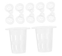 DOITOOL 60 pièces Pots de Culture Hydroponique Plastique PP Petits Paniers de Plantation Ventilés pour Plantes sans Sol Résistants et Pratiques pour Jardinage Hydroponique