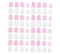 DOITOOL 64 Pièces Silicone Finger Covers For Guitar And Bass Slip Finger Protectors For Beginners Enhanced Grip And Accurate String Pressing