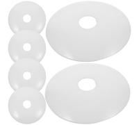 DOITOOL 6pcs Auvent de Plafond en Métal Blanc pour Luminaires Suspendus et Appliques Murales, Haute Performance, Résistant aux Fissures, Style Simple pour Chambre et Chambre D'garçon