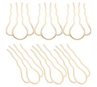 DOITOOL 6pcs Épingles à Cheveux Anciennes en Fer Doré, Décoratives et Faciles à Porter, Accessoires Simples et Pratiques pour Femmes Lors D'anniversaires ou Fiançailles