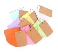 DOITOOL 7Ensembles Cartes de Mots Vides Multicolores de Cartes à Peindre Étudiante pour DIY et Prise de Notes