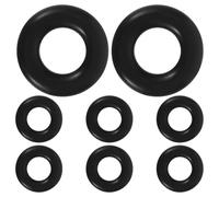 DOITOOL 8 Paires de Crochets d'Oreilles en Silicone Antidérapants pour Lunettes Supports Ronds Noirs Ajustables Manchons de Maintien Confortables pour Lunettes de Sport et Usage