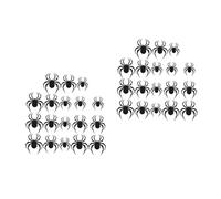 DOITOOL 8 Paquets Sticker Mural Araignée Bugs Décoration Murale Halloween Panneau De Porte D'halloween Patte De Plein Air Tissu Effrayant D'halloween Affiche Mur Mitoyen Corbeau Pvc Black