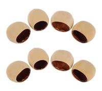 DOITOOL 8 Pièces Breloques Naturelles en Coquille de Noix pour Carillon Éolien, Légères et Rustiques, pour Décoration Maison et Création DIY