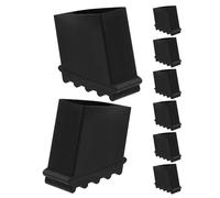 DOITOOL 8 Pièces Caoutchouc pour Échelle Pliable Patins Antidérapants Isolants et Résistants à Usure Embouts Rechange pour Échelles de Sécurité Domestiques et Professionnelles