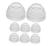 DOITOOL 8 Pièces Cocktail Shaker Caps Plastic Lids Reusable Bar Mixer Covers For Whiskey Tea Juice Anti-leak Replacement For Shaker Cups