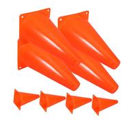 DOITOOL 8 pièces Cônes Entraînement de Football Marqueurs Plastique Orange pour Pratique Extérieur Équipements de Terrain pour Exercices Sportifs et Coordination des Garçon Fille