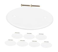 DOITOOL 8 pièces Couvercles Ronds pour Cache Plafond Lot Vis Cache Plafonnier pour Plafond Protection Électrique Esthétique pour Maison et Bureau