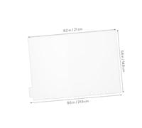DOITOOL 8 Pièces Intercalaires PVC Transparente Amovible pour Classeur Séparateurs pour Cahier et Carnet Onglets Réutilisables pour Organisation de Documents