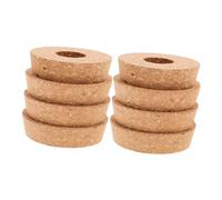 DOITOOL 8 Pièces Lot de Bouchons Liège pour Vases Hydroponiques avec Trou Central Couvercles Bois pour Bocaux à Fleurs Supports Stables pour Boutures et Propagation Eau