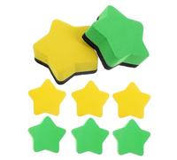 DOITOOL 8 pièces Lot de Gommes Magnétiques pour Tableau Brosse Effaceur Feutre EVA Résistant Formes Colorées pour Salle de Classe et Bureau