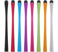 DOITOOL 8 pièces Lot de Stylets Capacitif Colorés pour Écrans Tactiles Précis et Antidérapants Compatible Smartphones et Tablettes Corps Silicone Confortable