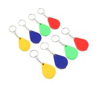 DOITOOL 8 Pièces Loupe de Poche Mini Pliable avec Porte Clés Loupe Portable pour Lecture Cartes et Timbres Utilisation Polyvalente Voyage et Loisirs