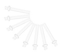 DOITOOL 8 Pièces Support de Mèche en Verre pour Lampe à Huile, Tube 4x25 MM | Verre Transparent, Cylindre Rond Vintage, pour Lampes à Huile et Lampes à Alcool, Éclairage Stable