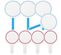 DOITOOL 8 pièces Tableau Blanc Effaçable à Sec Planches de Score Vierges Rouges et Bleues Paddle de Réponse Rapide pour Vote Notation et Jeux Classe