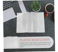 DOITOOL 80 Pièces Lot de Protège Cahiers Transparente Autocollante Film de Protection Étanche pour Manuels Scolaires et Housse Souple Résistante Aux Rayures pour Étudiants