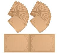 DOITOOL 80 Pièces Papier à Lettres Vintage Décoratif en Papier Classique pour Écrire, Design Simple et Élégant, pour Écrire des Poèmes Paroles, Écriture Fluide Garantie