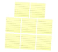 DOITOOL 800 Feuilles Bloc Notes Autocollants Lignés Jaunes Fluo de Notes Adhésives Pratiques pour École et Bureau