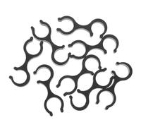 DOITOOL 8pcs Fermoirs de Rangement en Plastique Réutilisables de Randonnée Légères, Clips Rotatifs Noirs Adaptés Fitness et Cyclisme