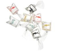 DOITOOL 8pcs Pendentifs Soi-même en Résine Poisson Rouge Légers pour Création de Bijoux Artisanaux Accessoires Adorables pour Fabrication de Boucles D'oreilles Couleur Couleur Aléatoire