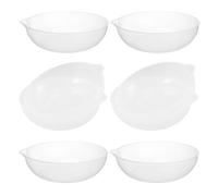DOITOOL 8pcs Plateaux de Pesée Cuisine en Plastique 800ml avec Marques de Mesure Liquide, Usage Polyvalent, Forme Ronde, Adaptés pour Boulangeries et Contrôle Alimentaire
