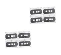 DOITOOL 8pièces Cassettes Audio Vierges Enregistrements Personnalisés Tapes pour Messages Et Boîtier Transparent