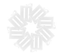 DOITOOL 8pièces Diviseur De Réfrigérateur Lot De Séparateur De Porte Latérale Cloison Espace Pour Boissons Lait Et Épices Organisateur Compact Et Pratique