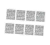 DOITOOL 8pièces Kit de Étiquettes Autocollantes Chiffres et Lettres Noirs pour Boîtes aux Lettres Décoratifs Intérieurs et Extérieurs