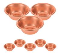 DOITOOL 8pièces Petits Bols Offrande Laiton Coupes à Eau Bénite Bouddhistes Mini Bols Décoratifs pour Rituels Relaxation et Prière Maison au Temple