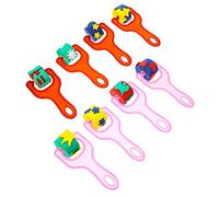 DOITOOL 8pièces Set De Éponge pour Peinture Outils De Dessin Ergonomiques pour Garçon Fille avec Poignées Colorées pour Aquarelle Et Peinture