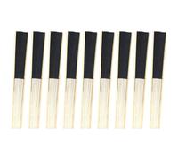 DOITOOL 9 Pièces Éventail à Main Vierge Pliant en Papier Noir pour Dessin | Bambou et Bois, Design Vierge à Colorier, Décoratif, pour Garçon Fille, Artistes, Événements Costumés