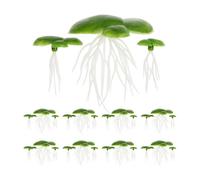 DOITOOL 90 Pcs Plantes Flottantes Artificielles pour Aquarium, Mini Lentilles D'eau en Plastique Racines, Décor Aquatique Flottant Réaliste pour Réservoir, Ornement Paysage, Ombre