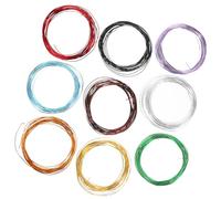 DOITOOL 9Roll Fil Aluminium Anodisé pour Formation Bonsaï Kit Fil Jardinage pour Fixation Branches Outil Créatif pour Artistes et Débutants