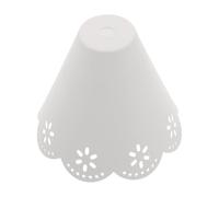 DOITOOL Abat-jour en Fer Blanc pour Chauffe Bougie, Design Moderne | Finition Mate Lisse, Surface Résistante aux Rayures, Structure Démontable, Ouverture Pratique, pour Tables de Chevet