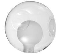 DOITOOL Abat-jour en Verre Double Couche G9, Globe Sphérique 12 Cm Diamètre, Triple Encastrement, Protecteur D'ampoule pour Lustre et Applique Murale, Cache Lampe Opaque Couleur Lait,
