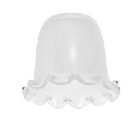DOITOOL Abat-jour en Verre Transparent pour Plafonnier, Ouverture 1.6 Pouce, Cache-ampoule Vintage, Style Rétro Élégant pour Chambres et Salles à Manger